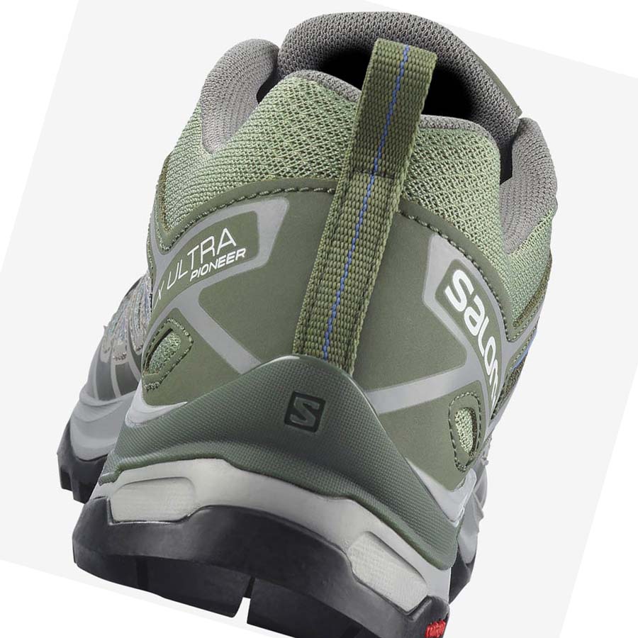 Salomon WoX ULTRA PIONEER Kadın Yürüyüş Ayakkabısı Yeşil Gri | TR 2804XYU